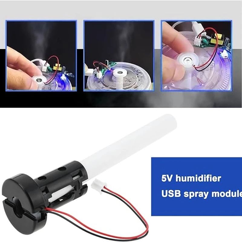 EMSea 1 Set Atomization Disc 5V Module USB Humidifier Atomization Plate USB Mist Maker Atomization DIY Plate with Timing Switch for Home Work