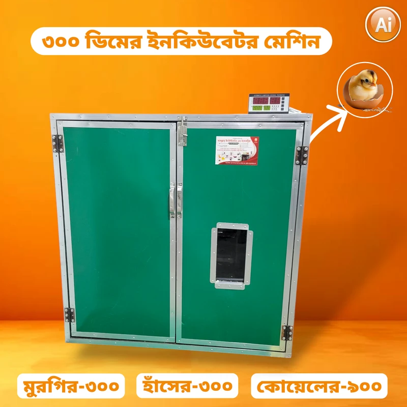 ৩০০ ডিমের ইনকিউবেটর মেশিন – 300 Egg Hatching Incubator Machine [ AC-XM-18 ]