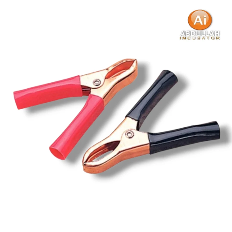 2pcs Battery Terminal Clip 50A Copper plated Alligator connector 80mm China DC Battery Clip