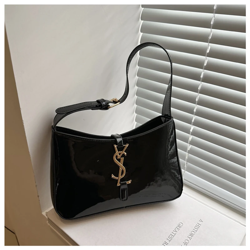 French Niche Y$L Glossy Shoulder Bag