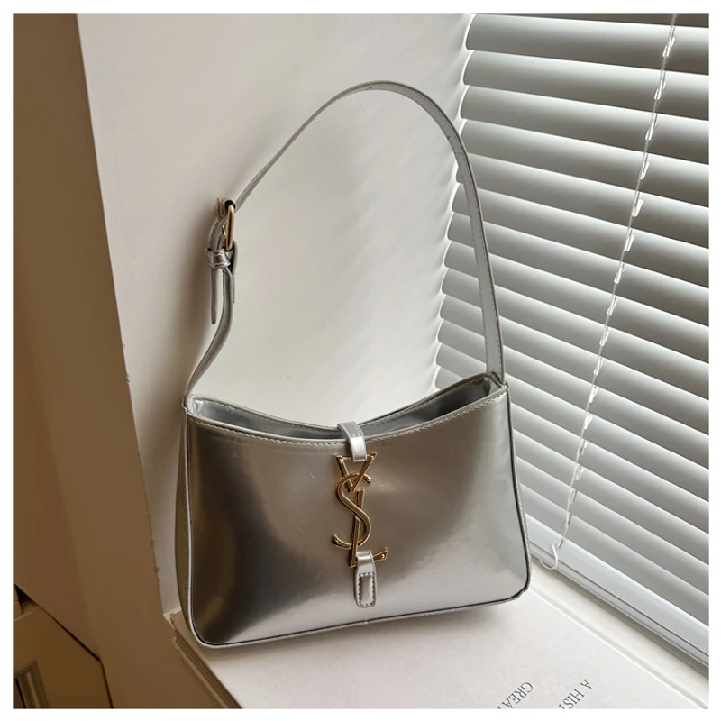French Niche Y$L Glossy Shoulder Bag - Image 4