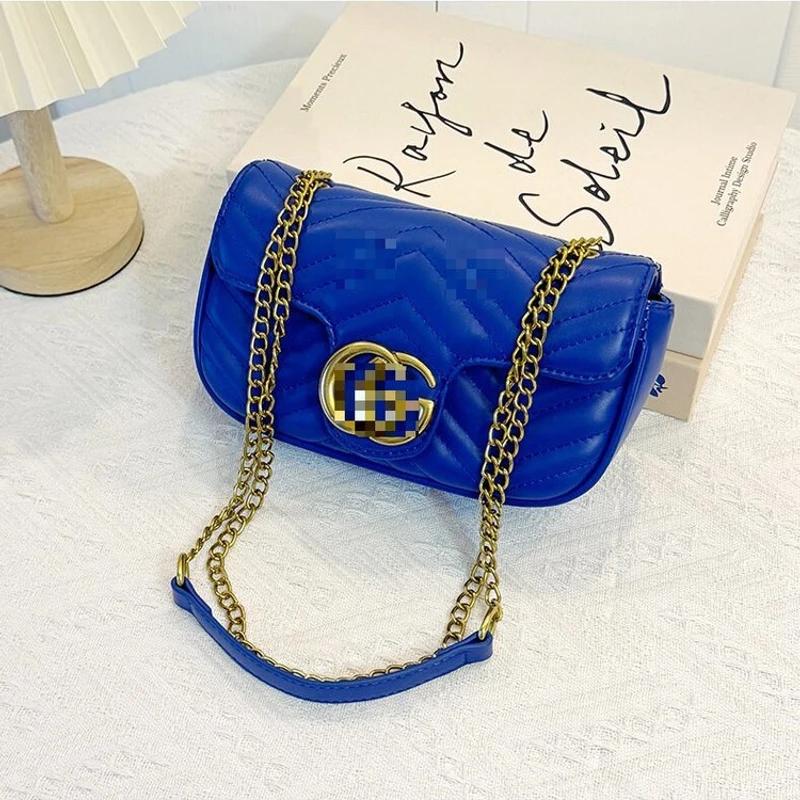 Rhombus Chain Square Bag