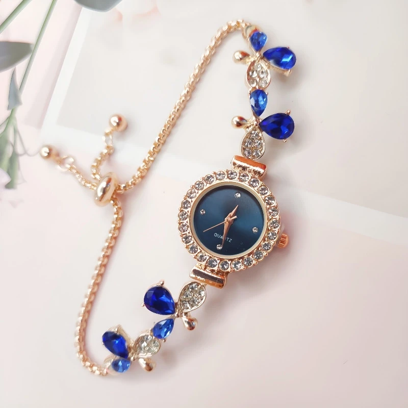 Floral Dial Bracelet Watch - Image 3