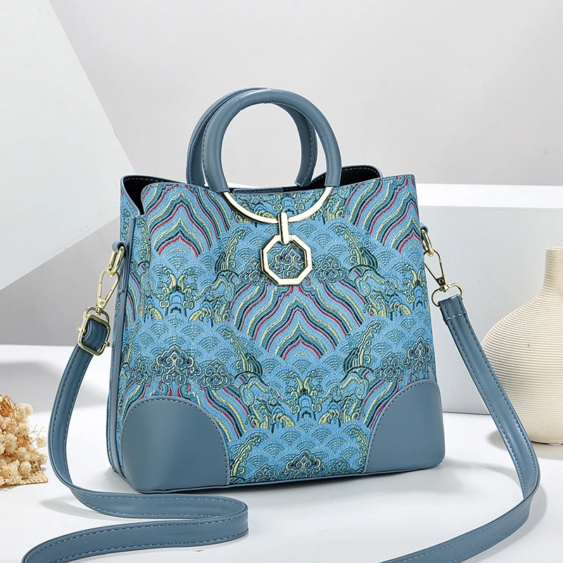 Floral Bucket Shoulder Bag