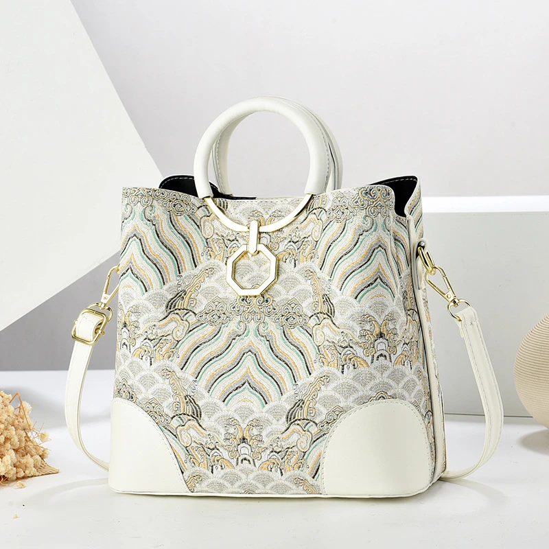 Floral Bucket Shoulder Bag - Image 5