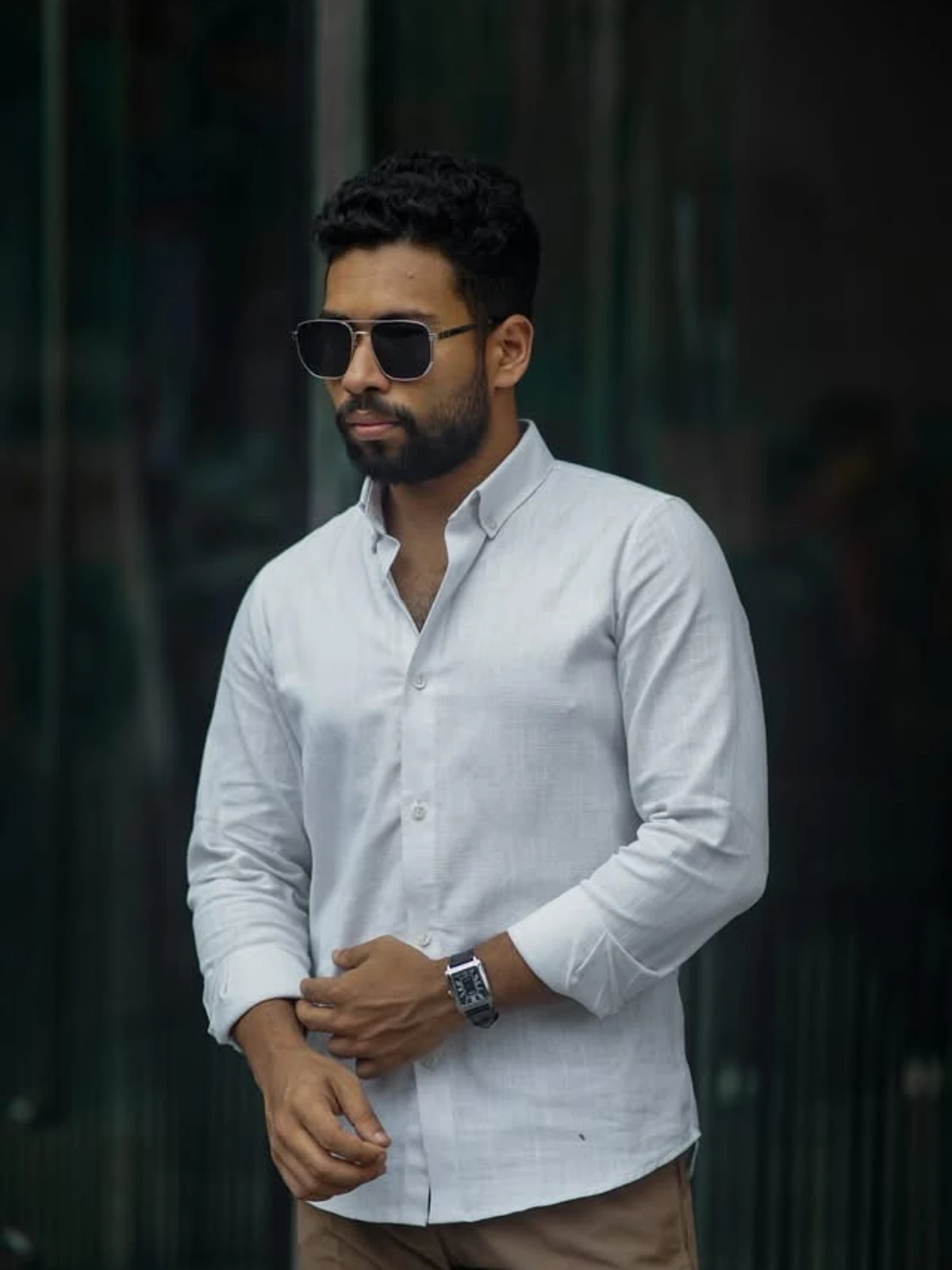 Linen shirt White