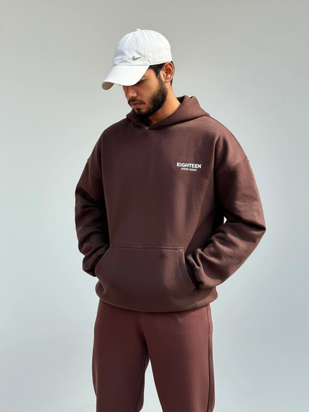 Coffee oversized hoodie