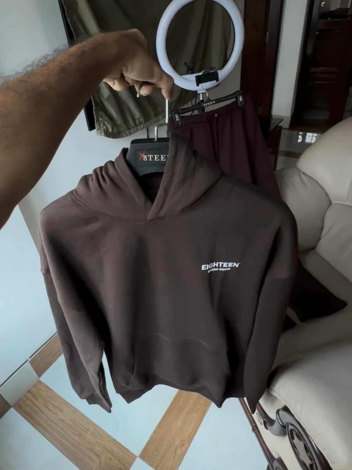 Coffee oversized hoodie - Image 5