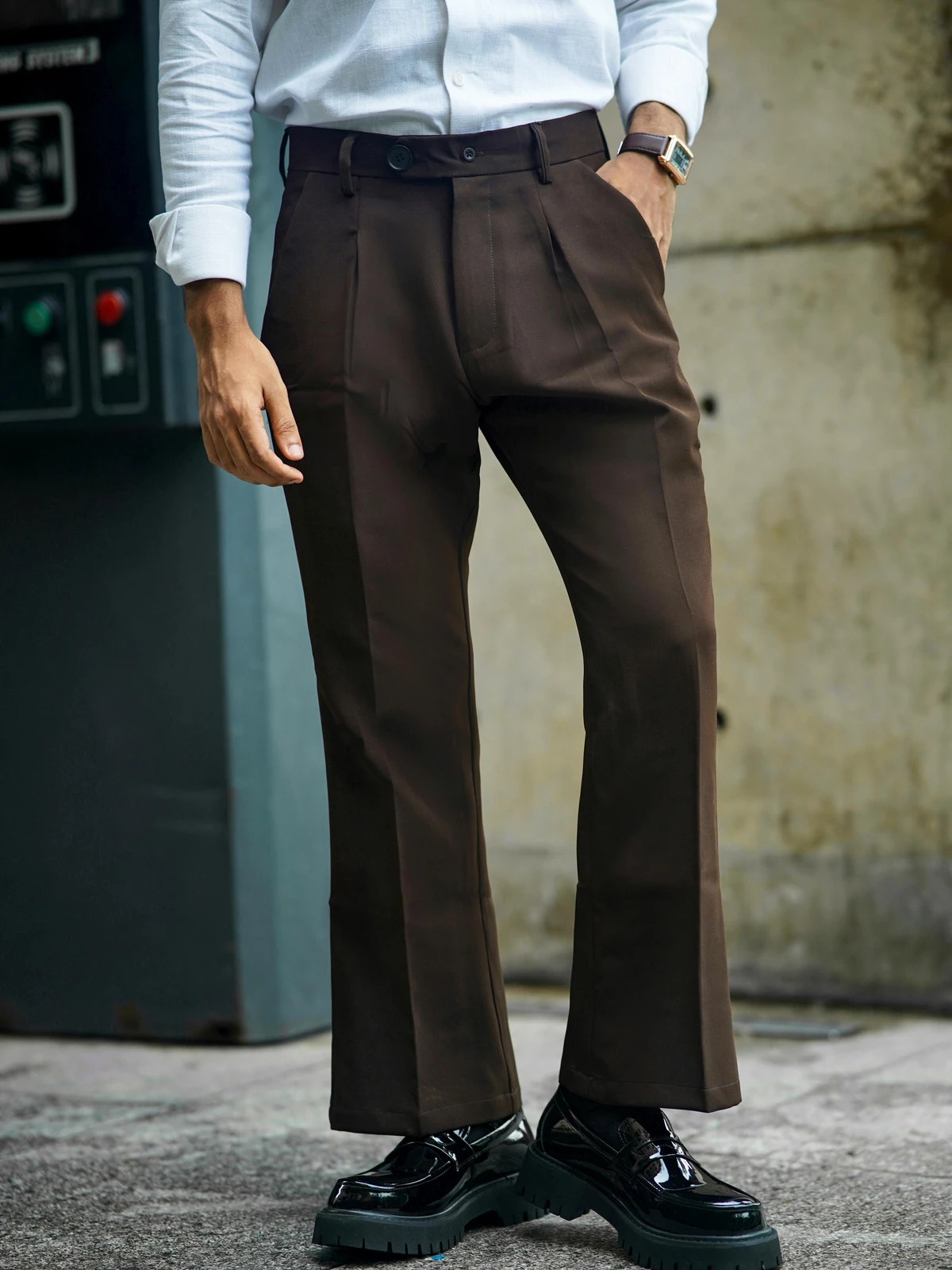 Formal flare bootcut pants - Coffee (unisex)