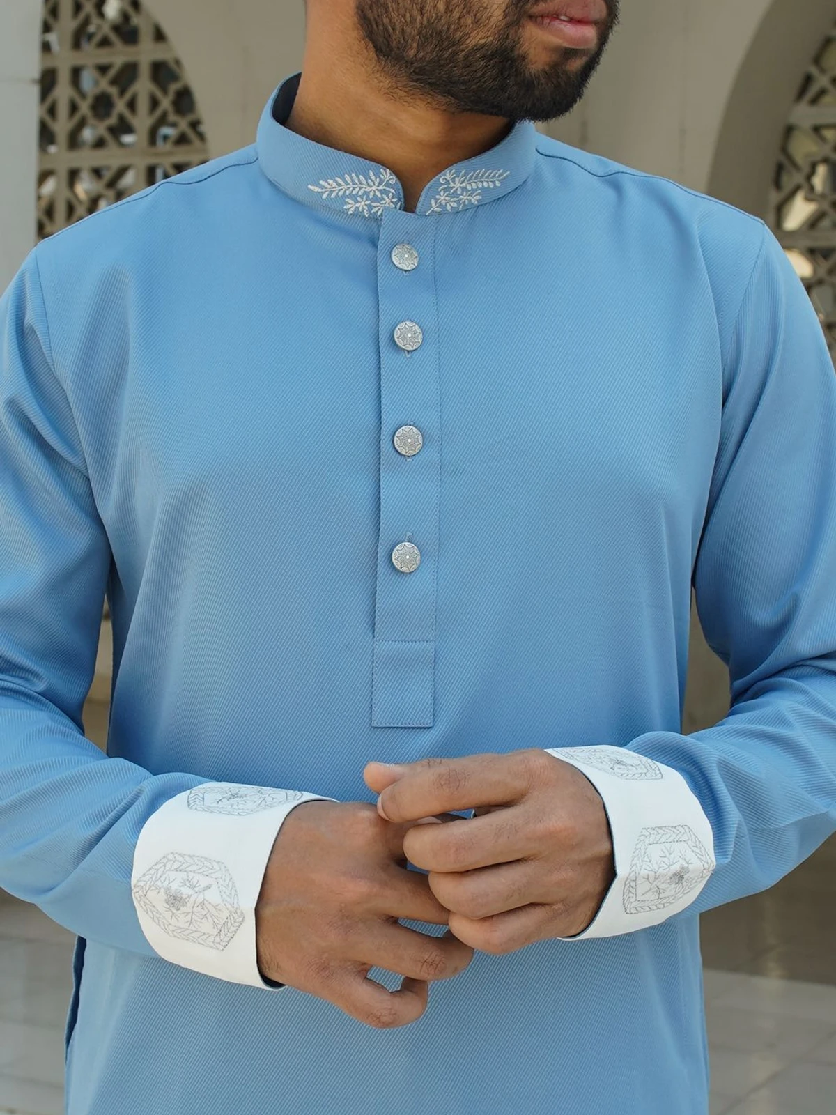 Mughal - Sky blue & Minimal