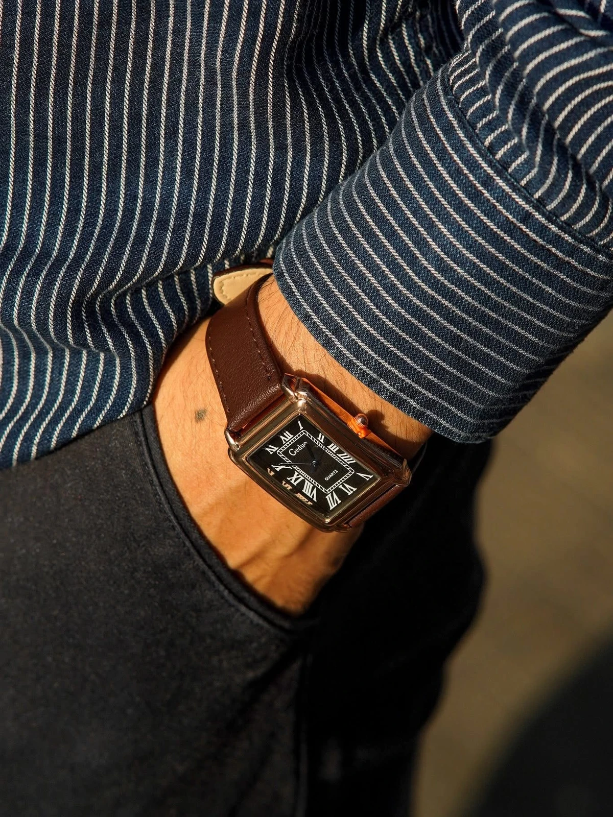 Old money watch Brown
