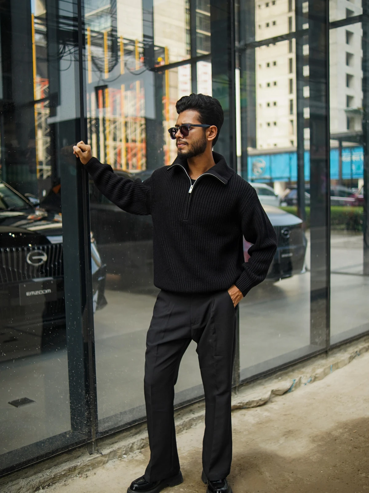 Knitted wool sweater