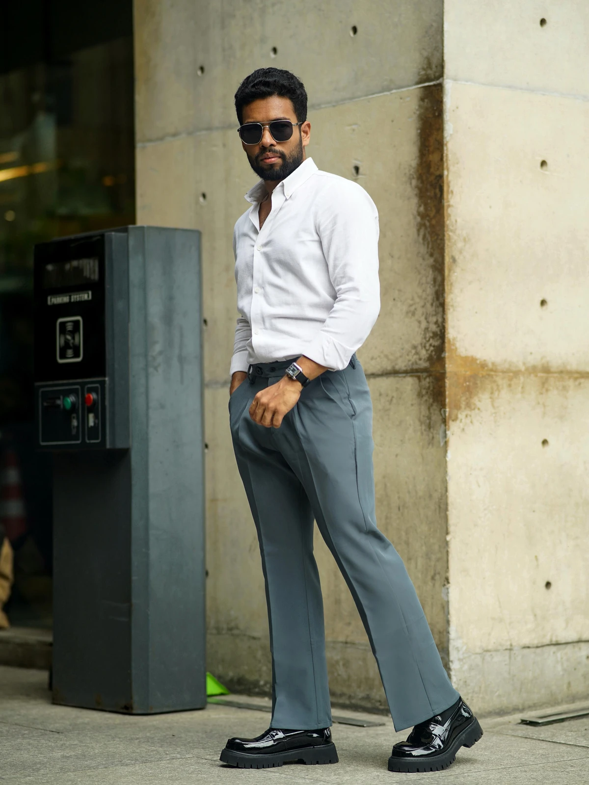 Formal flare bootcut pants - Ash (unisex) - Image 3