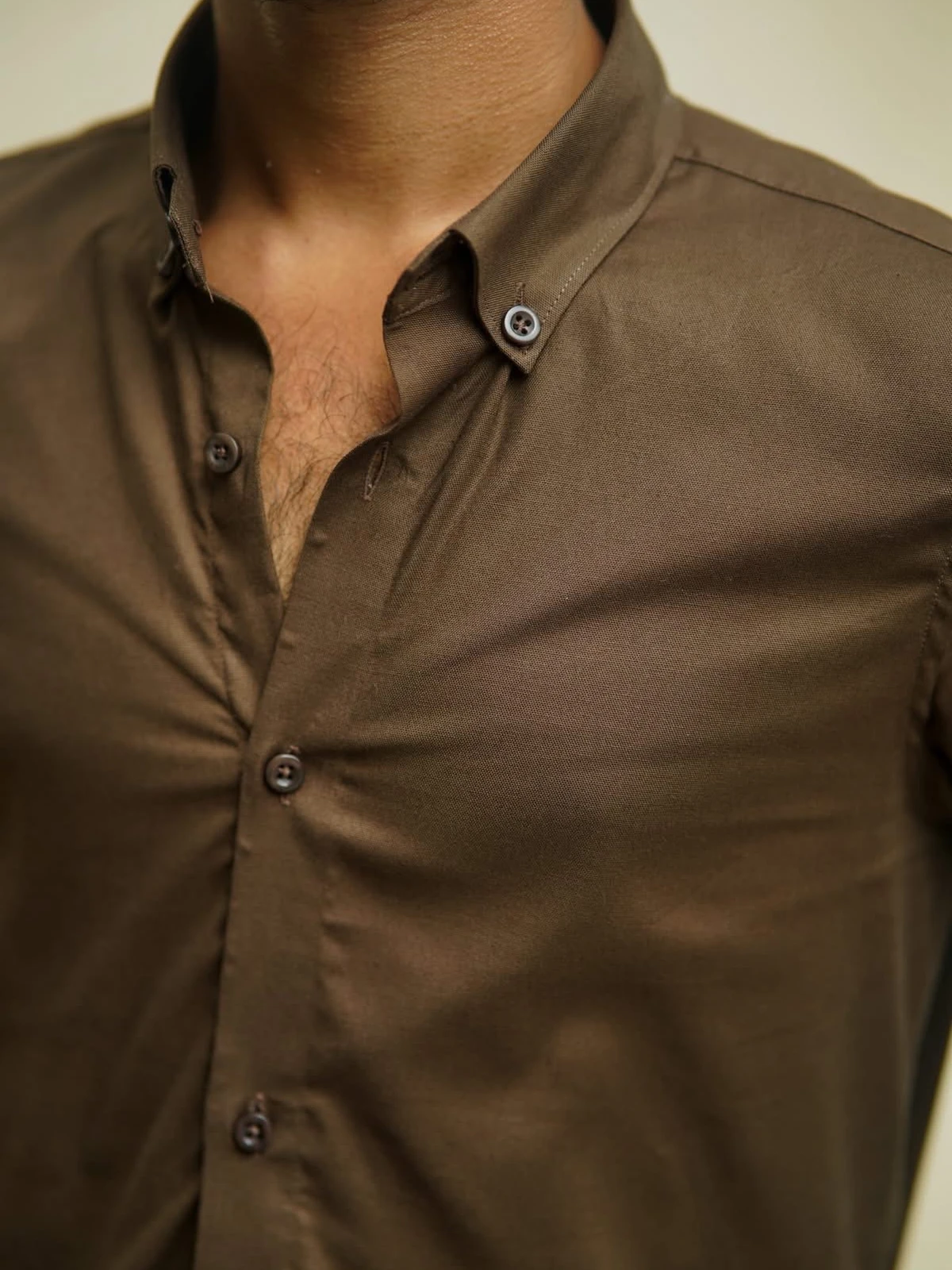 Linen shirt Coffee
