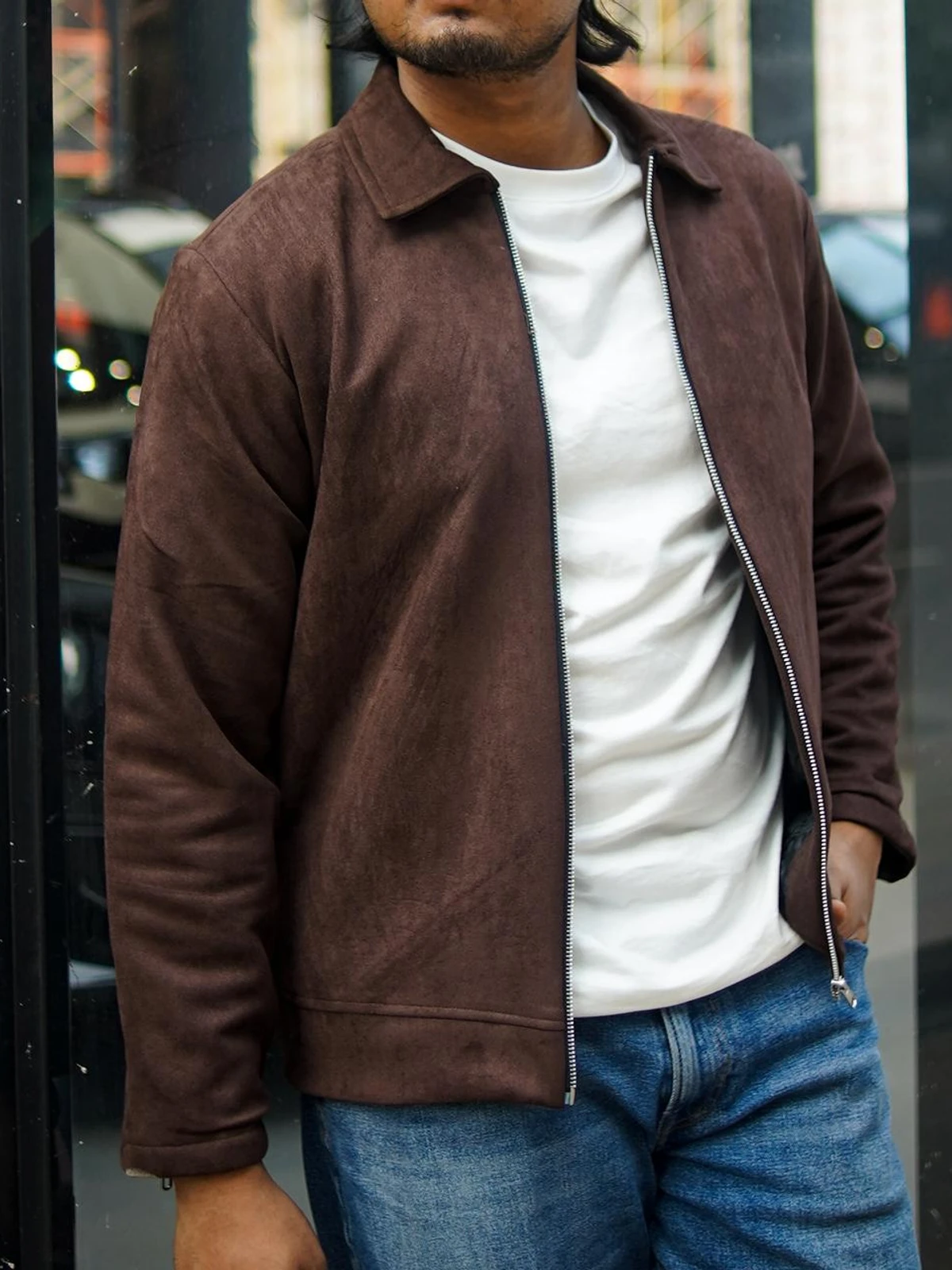 Coffee suede jacket - Image 8