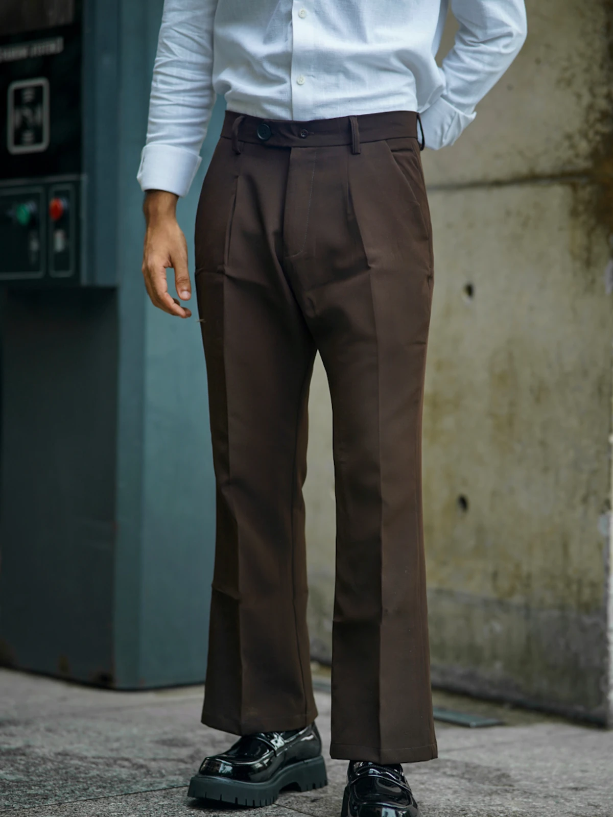 Formal flare bootcut pants - coffee (unisex)