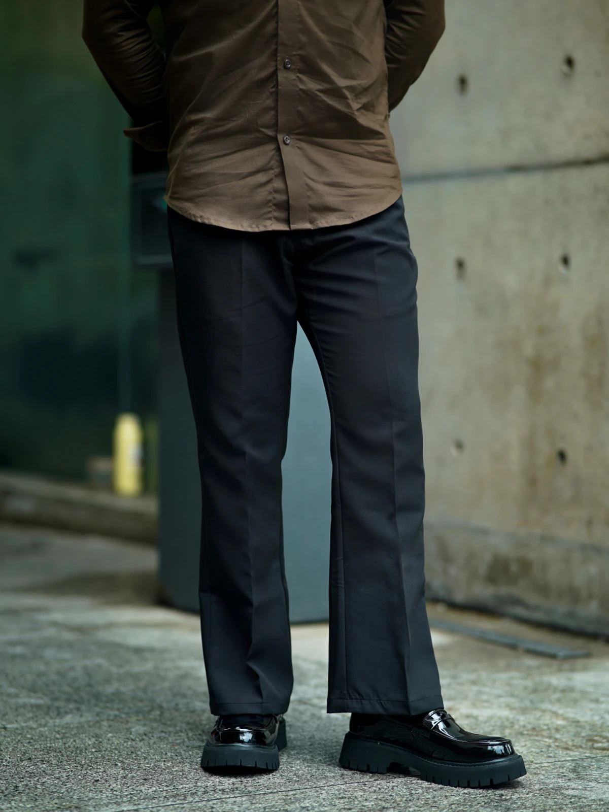 Formal flare bootcut pants - Black (unisex)