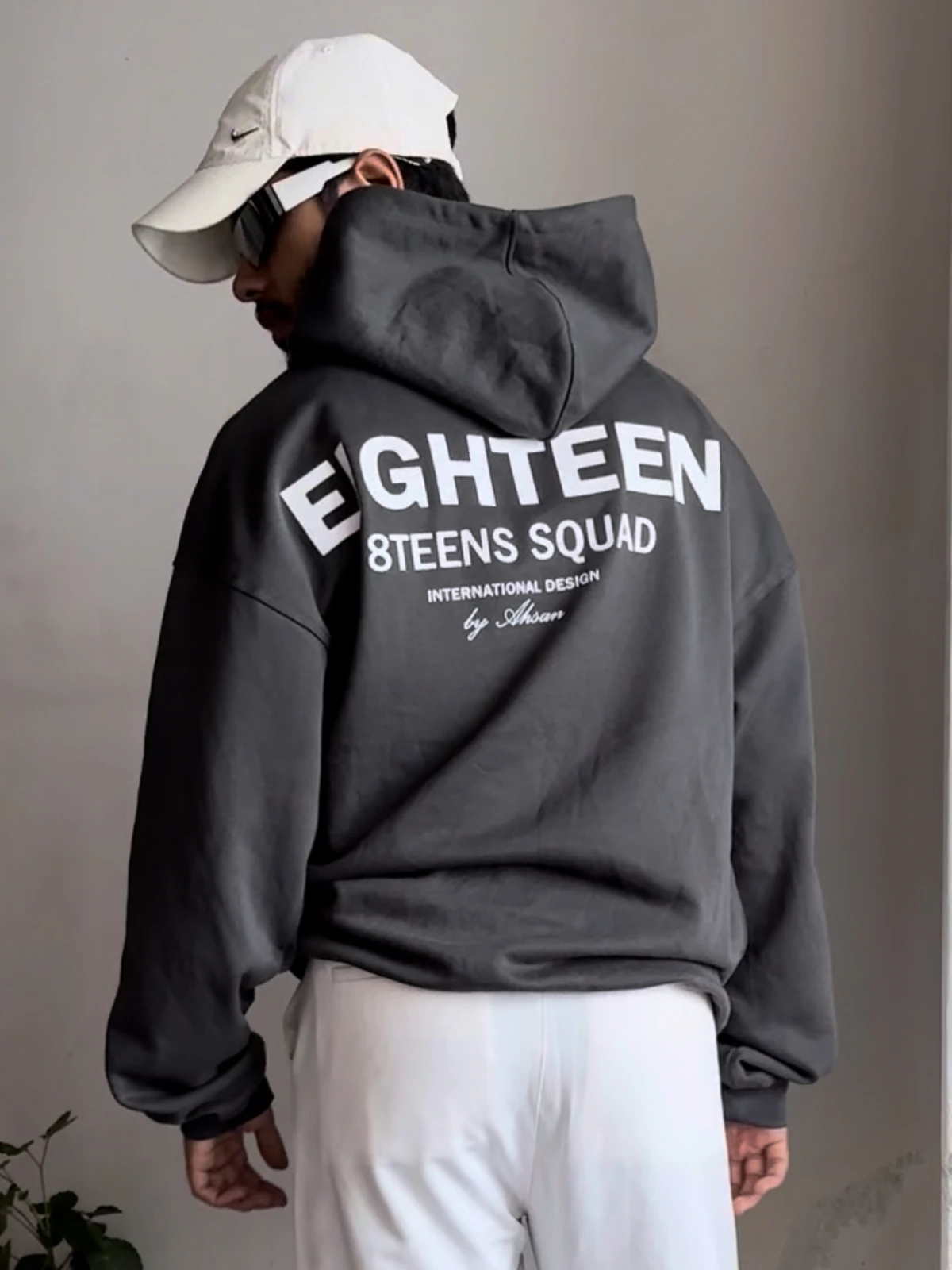 Grey oversized hoodie