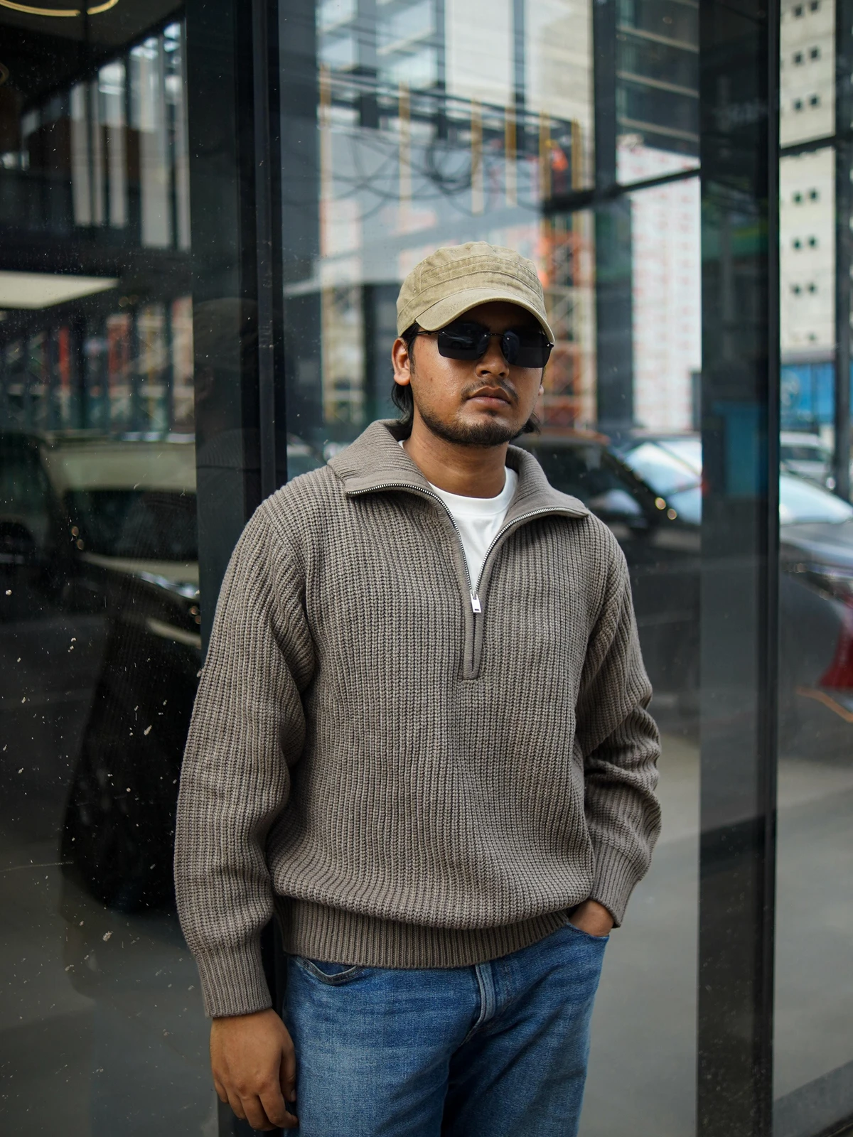 Knitted wool sweater