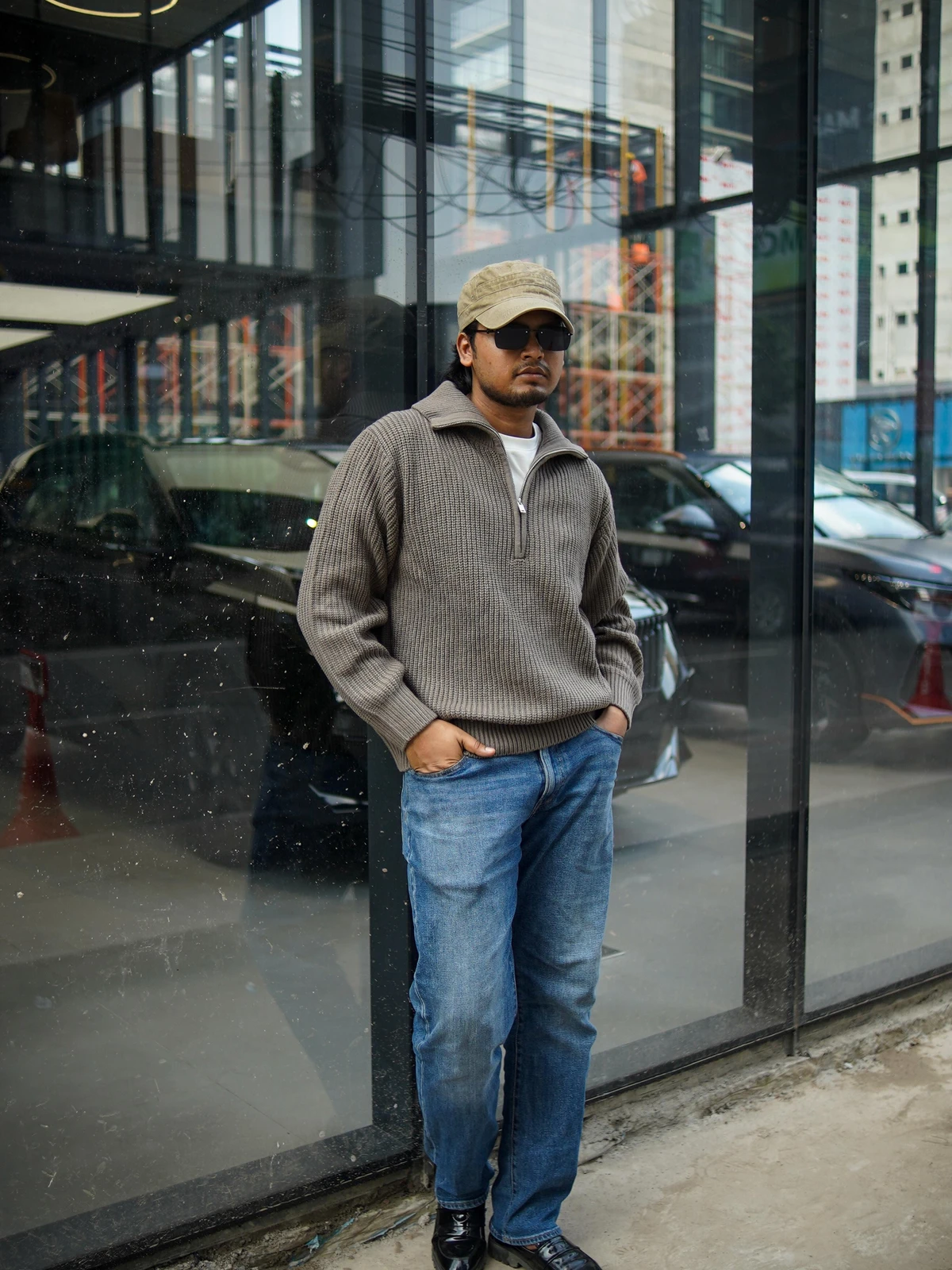 Knitted wool sweater