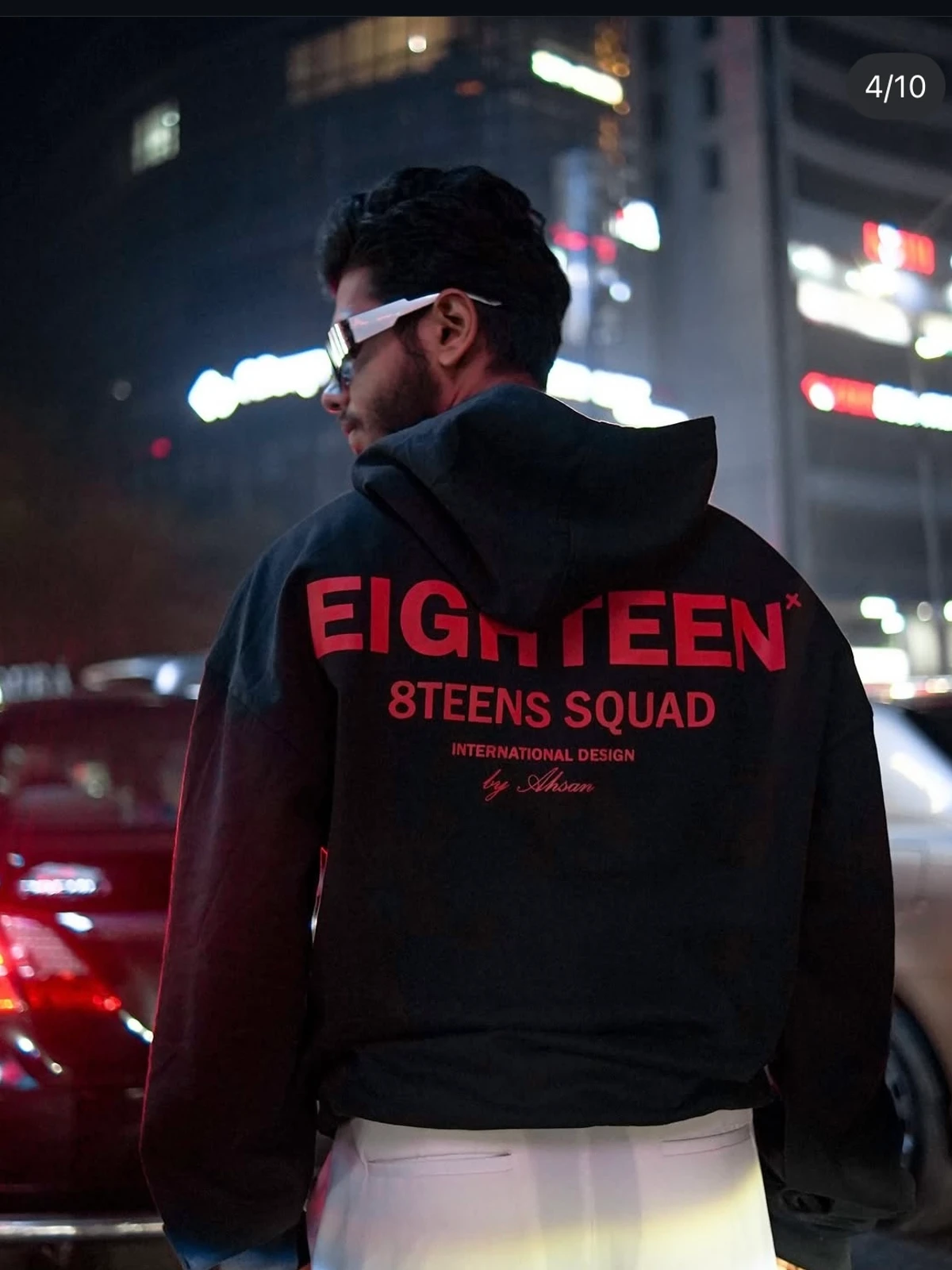 Black oversized hoodie - Image 3