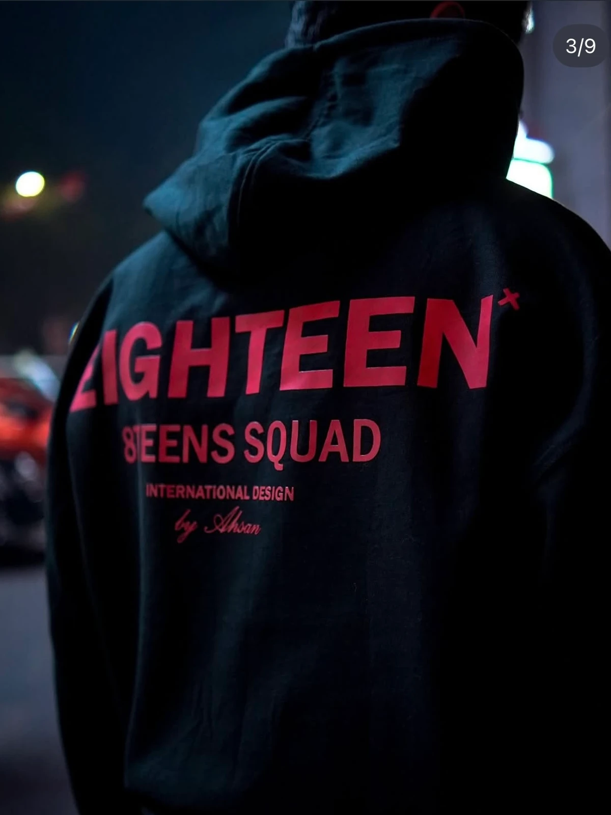 Black oversized hoodie - Image 4