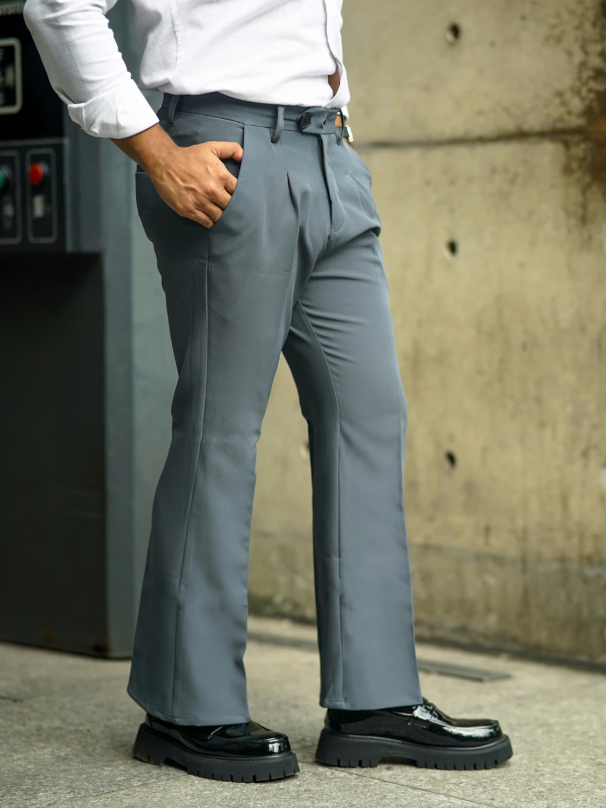 Formal flare bootcut pants - Ash (unisex)