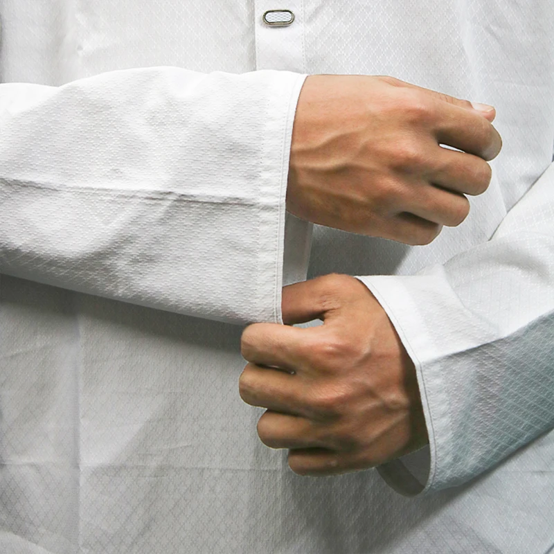 Men’s Premium jacquard cotton Panjabi (White) - Image 3
