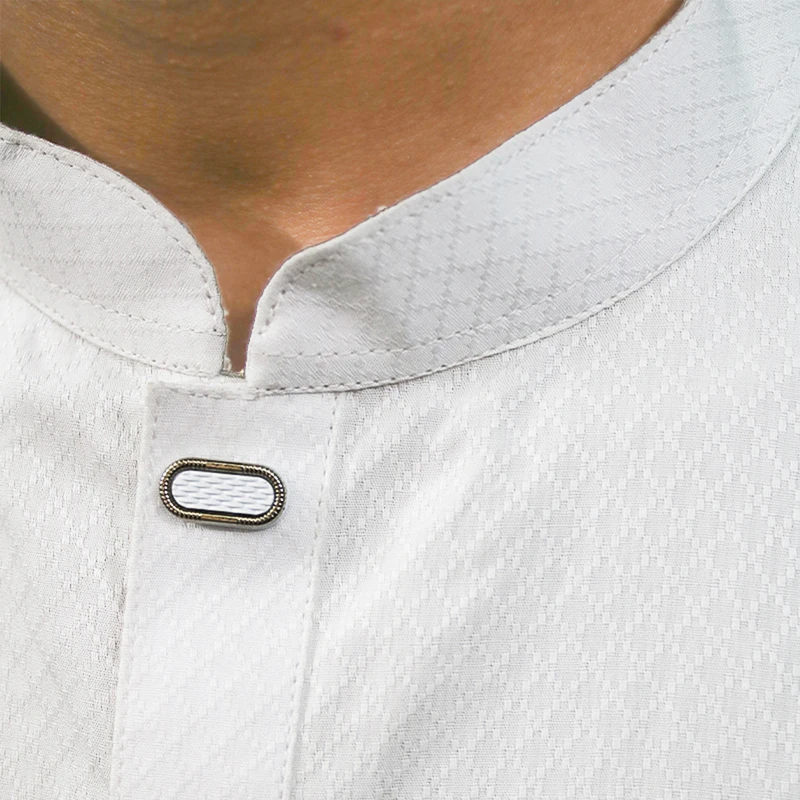 Men’s Premium jacquard cotton Panjabi (White)