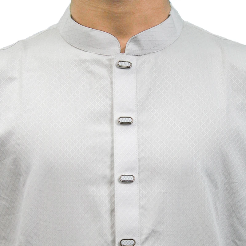 Men’s Premium jacquard cotton Panjabi (White) - Image 4