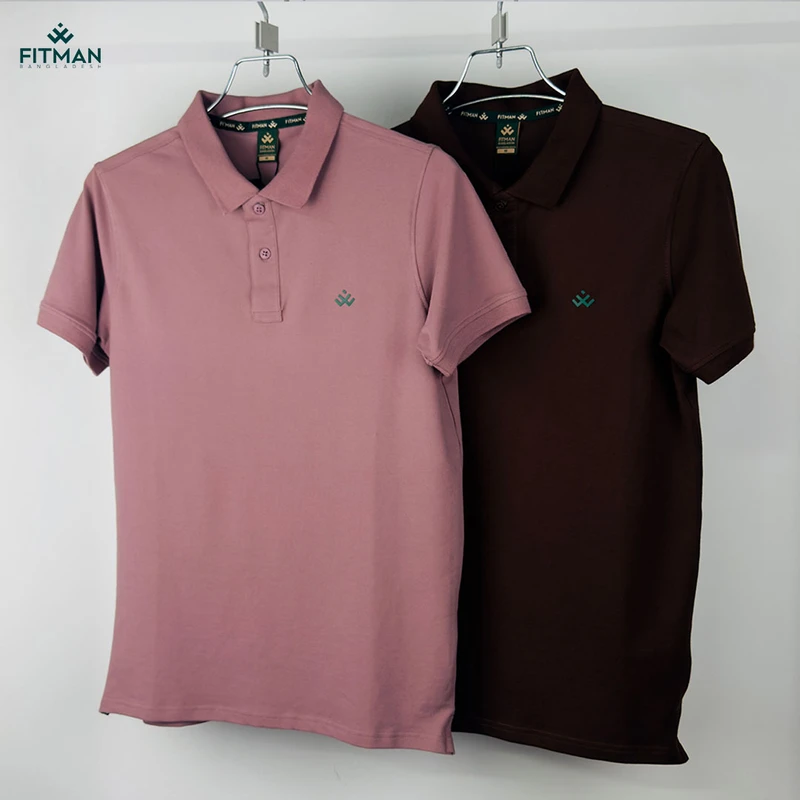 Premium Solid Polo (Dusky Orchid + Mocha Truffle)