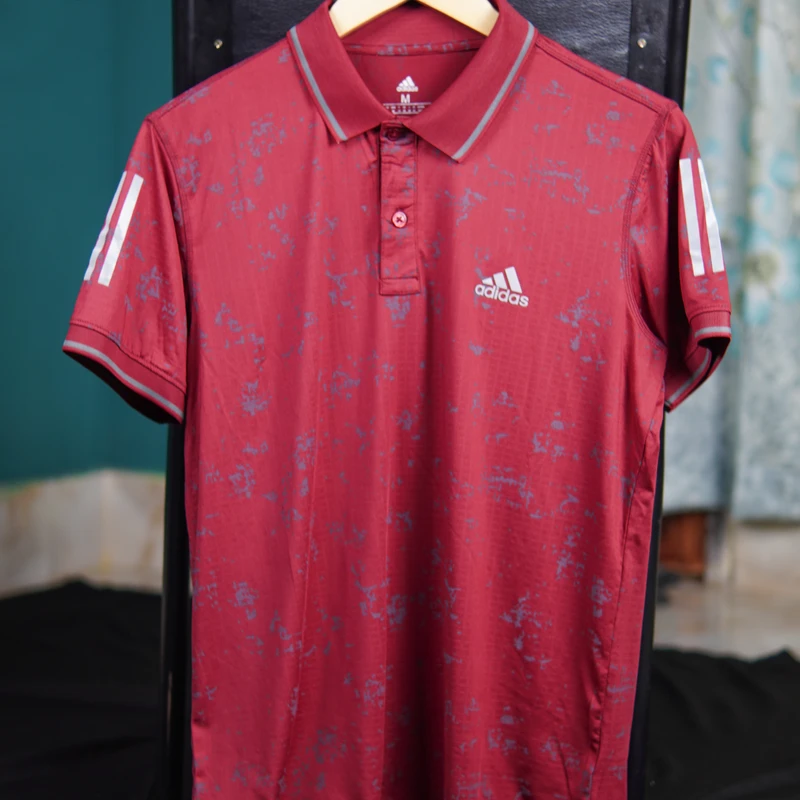 Men’s all over active Polo Shirt (Navy+Merron)