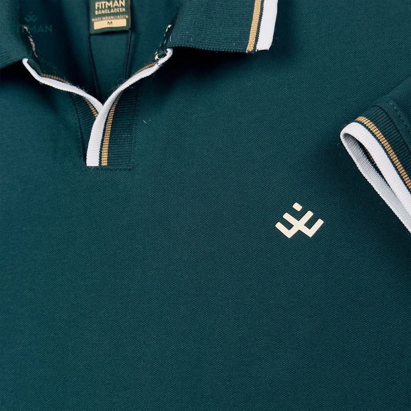 Men's Old Money Polo (Forest Green)