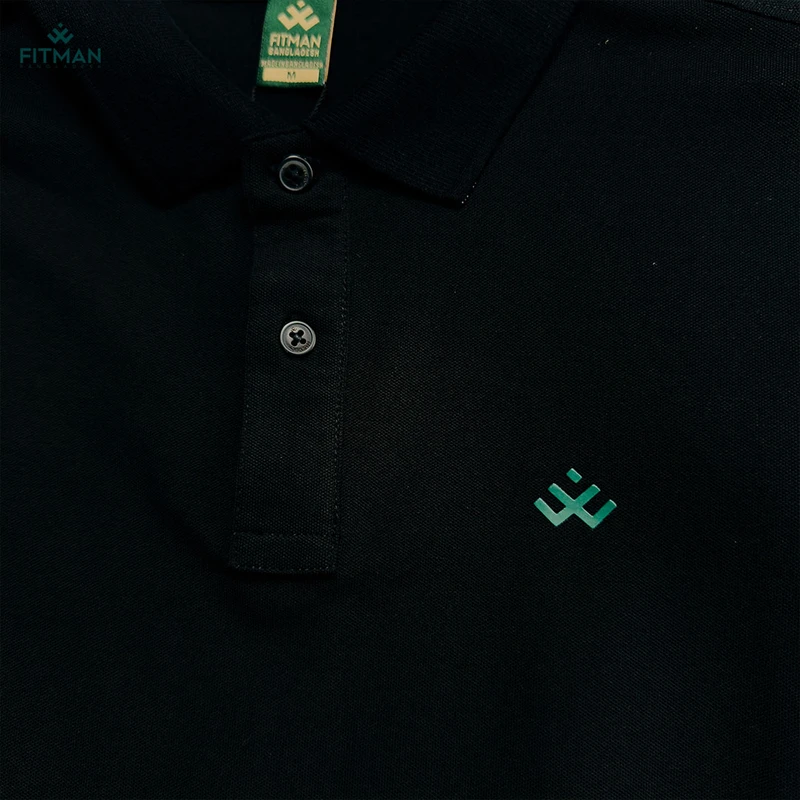 Premium Solid Polo (Carbon Shadow)