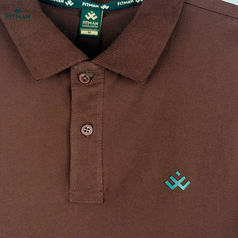 Premium Solid Polo (Mocha Truffle)