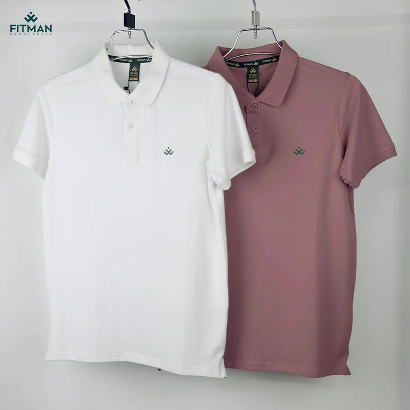Premium Solid Polo (Dusky Orchid + Arctic Pearl)