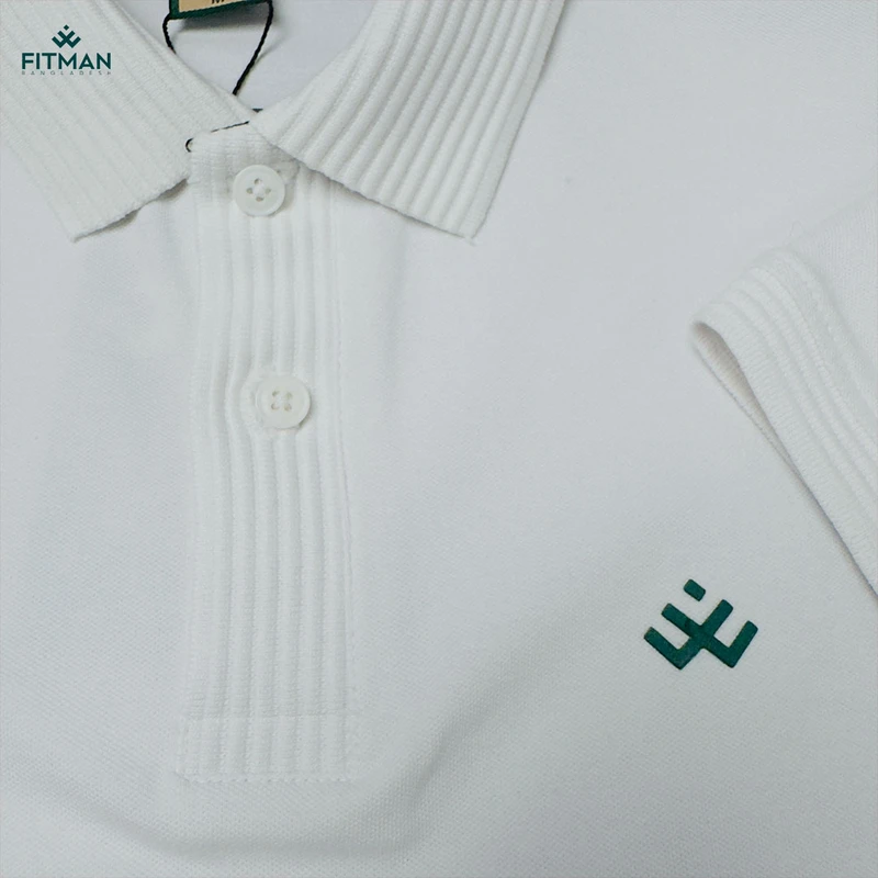 Men's Raising Polo (White+Bricks) - Image 4
