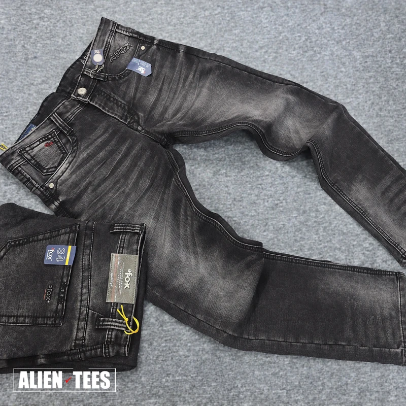 2J102 Charcoal Dusk aFox Grit Denim