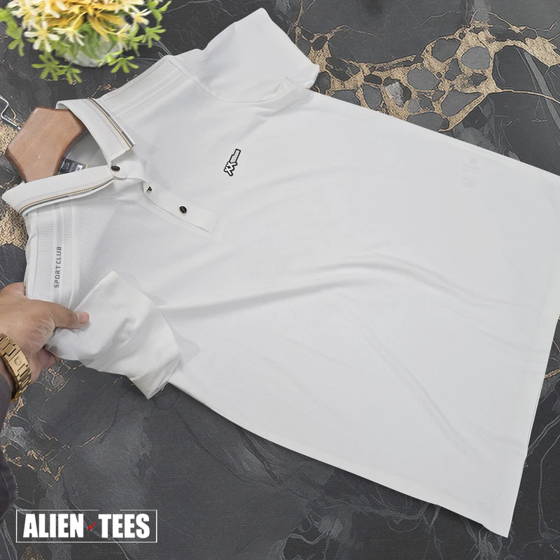 1R77 White Smoke - Monarch Solid Polo Shirt