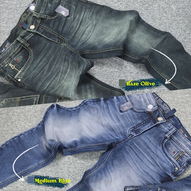 2J119 x 2J120 Medium Blue & Haze Olive Denim COMBO OFFER