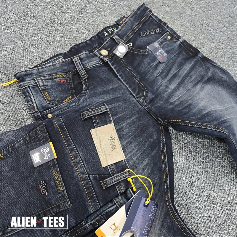 2J99 Shadow Distressed aFox Grit Denim