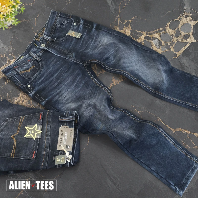 2J89 Mid Blue Wash Rawline Denim