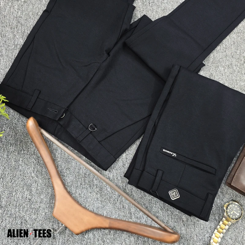 Eerie Black - Regent Fit Formal Pant