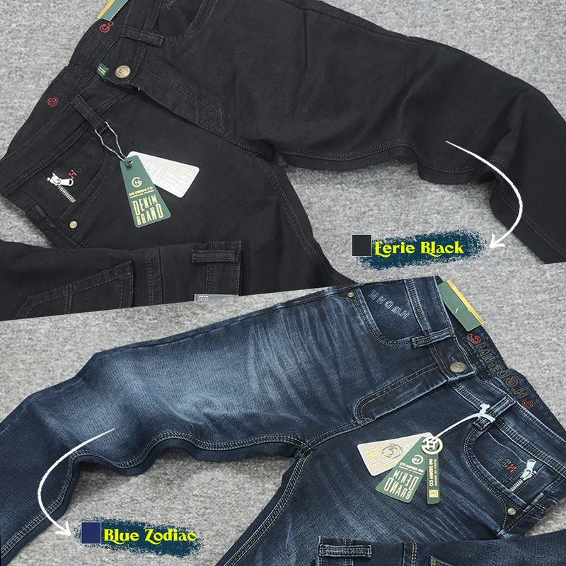 2J113 x 2J114 Eerie Black & Dark Blue Denim COMBO OFFER