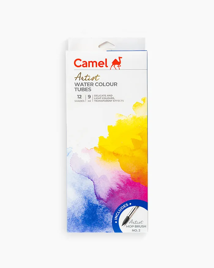 Camel Artist Water Colour Tubes (9ml) - 12 Shades