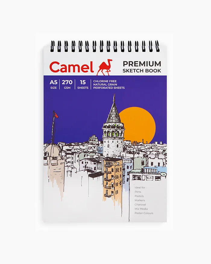 Camel Premium Sketch Book A5 Size (15 Sheets)