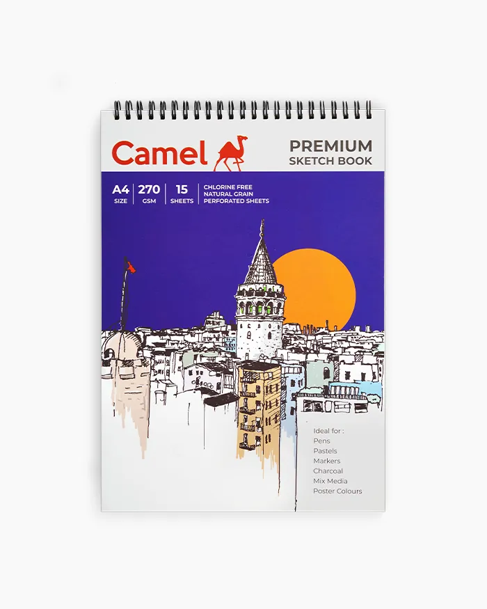 Camel Premium Sketch Book A4 Size (15 Sheets)