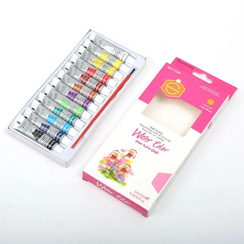 Keep Smiling Water Color Set (12ml) - 12 Colors