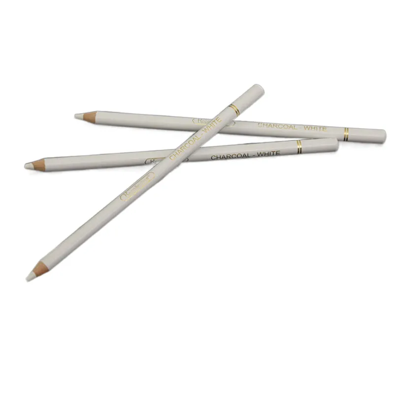 Keep Smiling White Charcoal Pencil 3 Piece