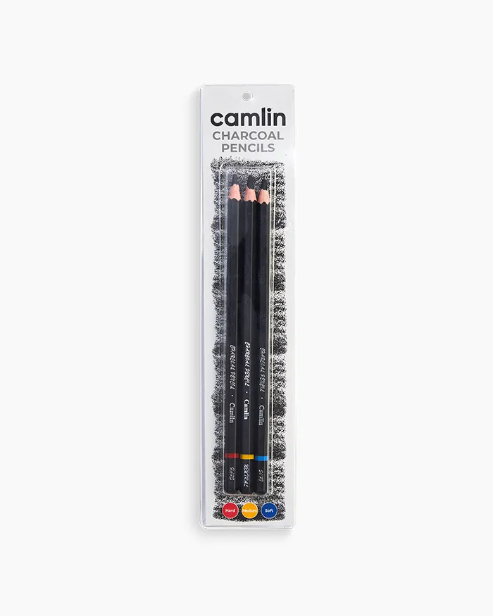 Camel Charcoal Pencils 3 Pcs Set